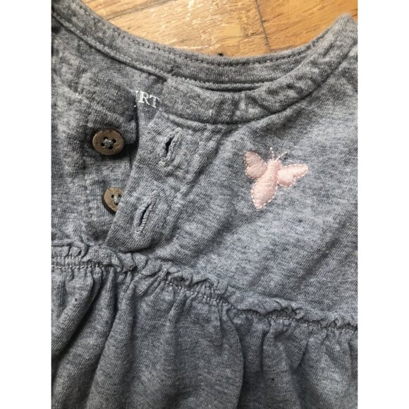 Burts Bees 0-3M Grey Bubble Romper - Picture 2 of 6